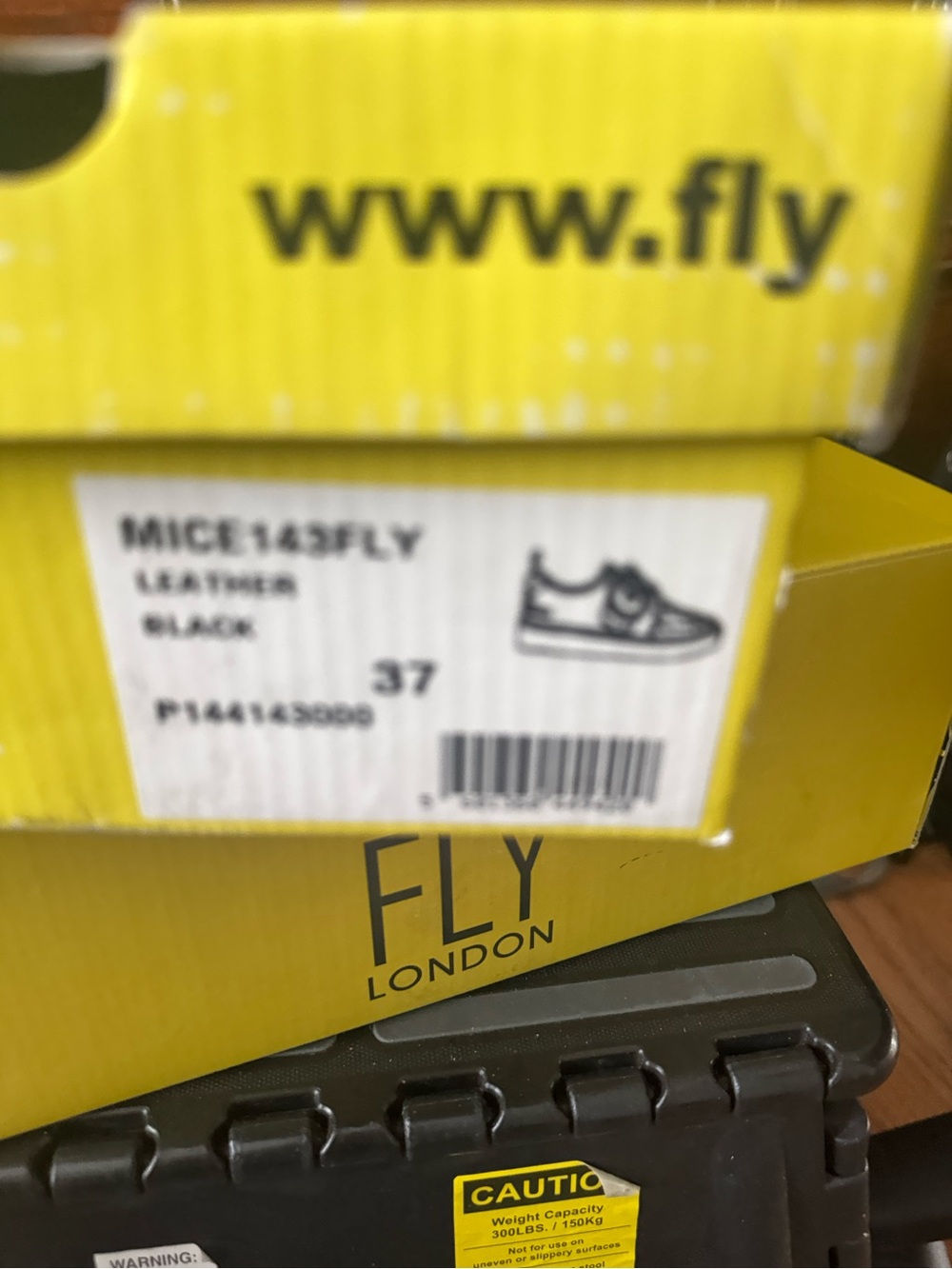 Fly London Black Leather Sneakers